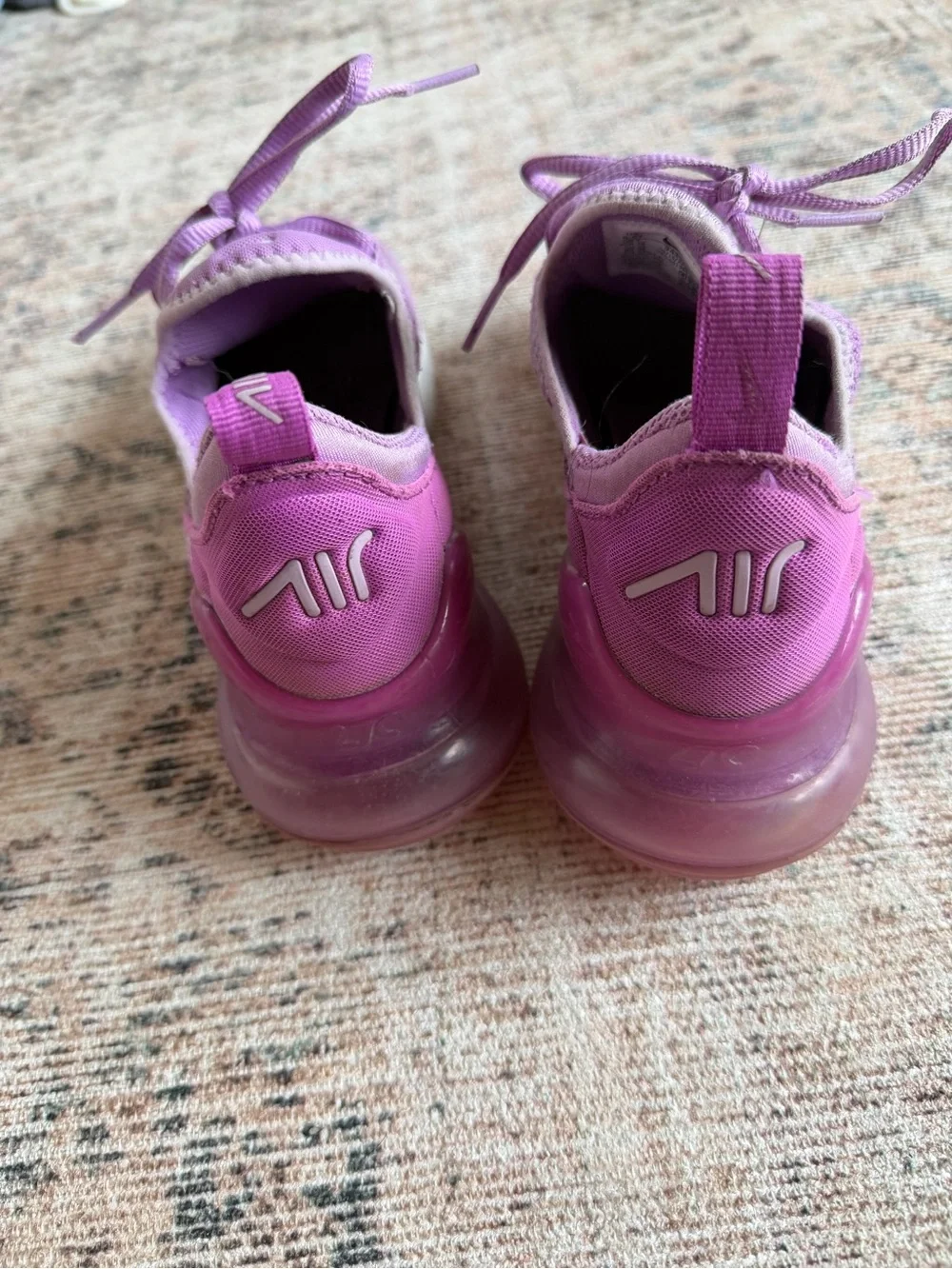 Nike Kids air max 270 Purple Lace-Up Sneakers
